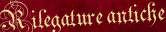 rilegature antiche